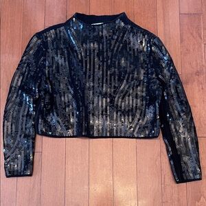 Zara Black Sequin Sweater